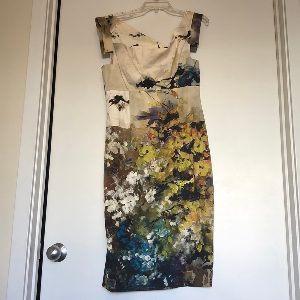 Black Halo Watercolor dress